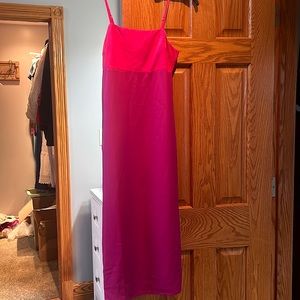 Lulus. XS midi magenta dress, worn once